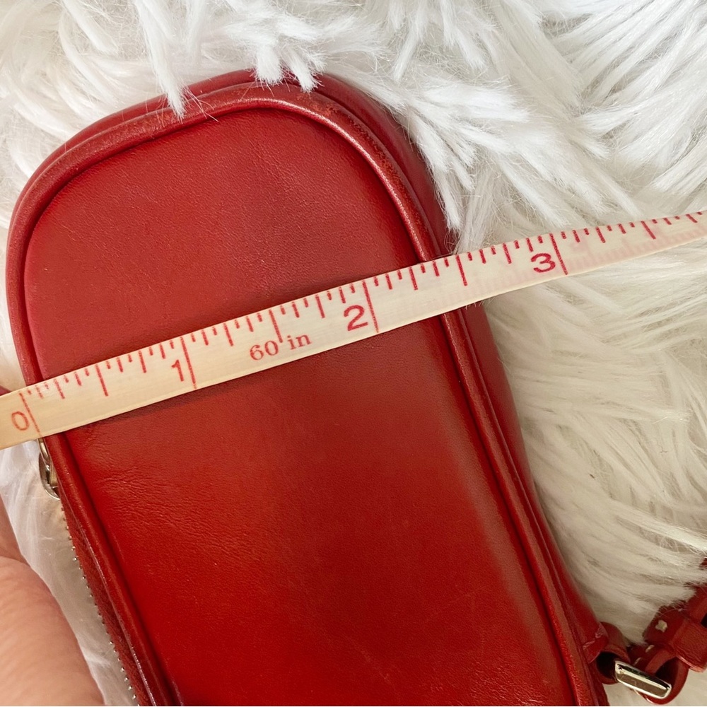 COACH vintage Red Leather Wristlet - Picture 9 of 10